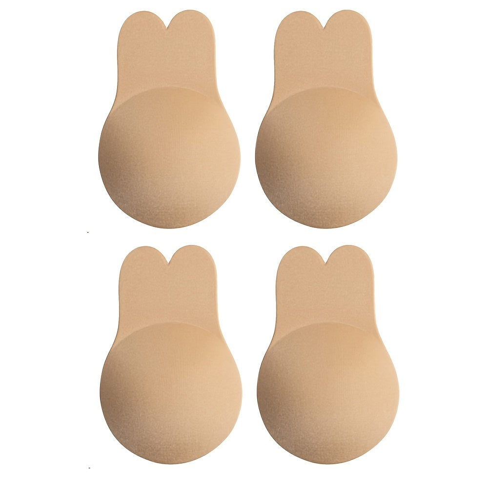 2 Pairs Invisible Self-Adhesive Push-Up Nipple Covers for Women