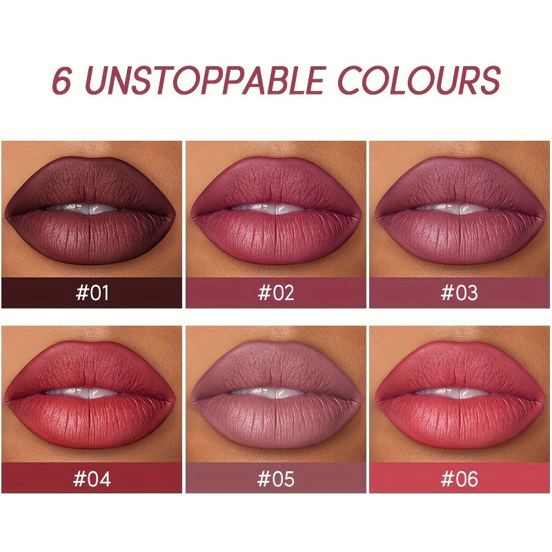 Women Nude Lipstick and Lip Liner Set Waterproof Velvet Long-lasting