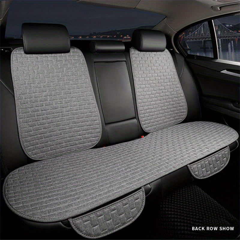 Universal Car Seat Cover Rear Seat Protector Cushion with Headrest