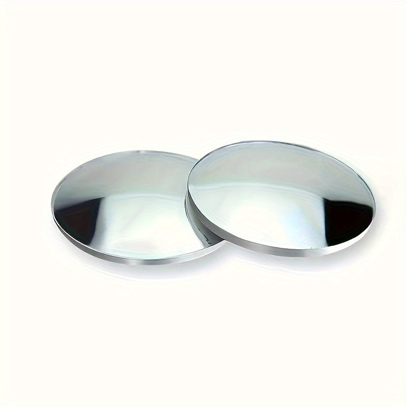 2pcs Convex Car Rearview Mirrors Blind Spot Wide-Angle Glass Adjustable