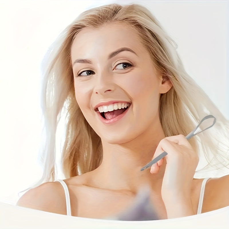 Stainless Steel Tongue Scraper Portable Oral Care Tool for Fresh Breath