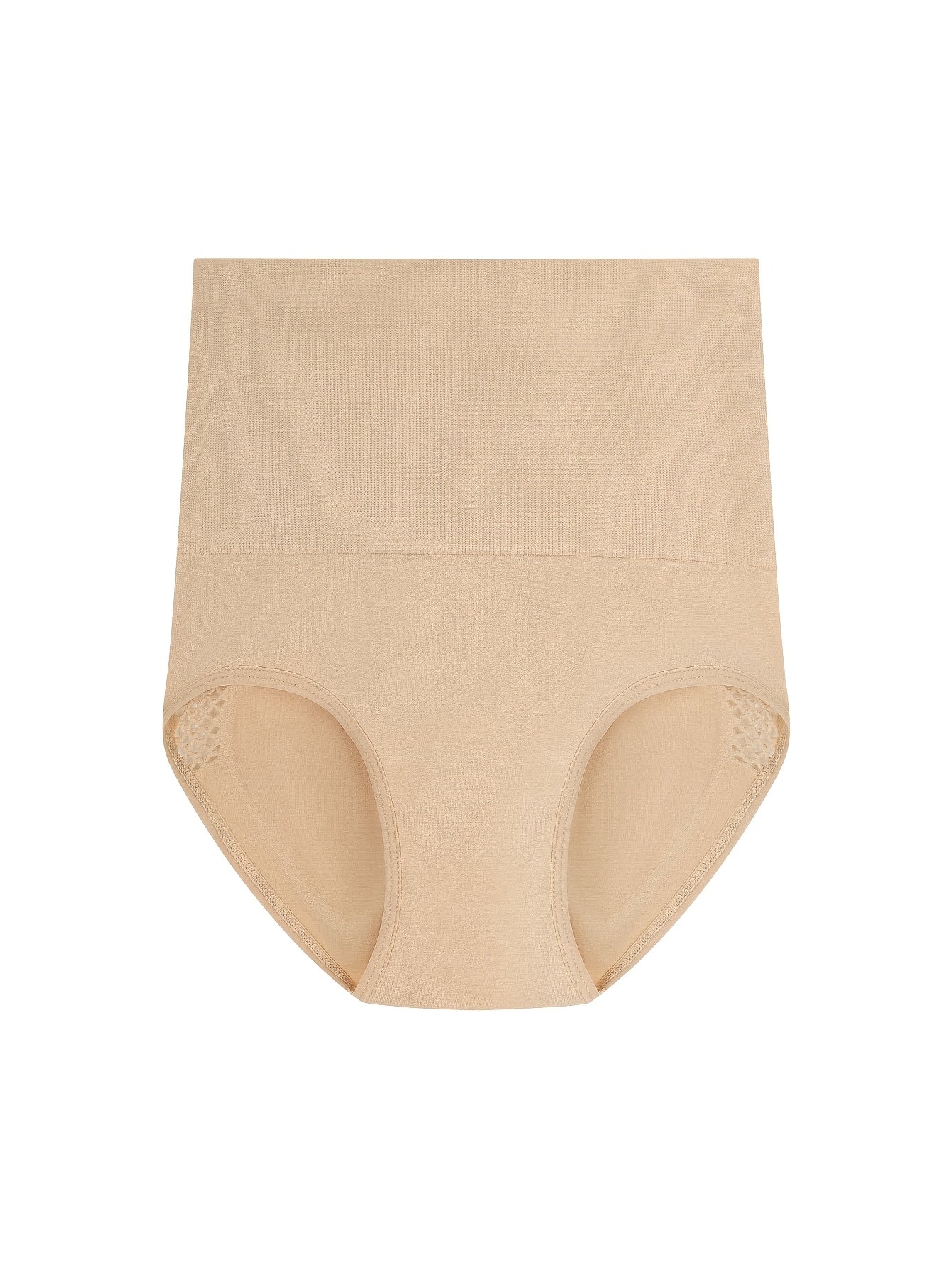 Seamless High-Waist Shaping Panties Tummy Control Butt Lift Breathable Mesh Nylon Elastane