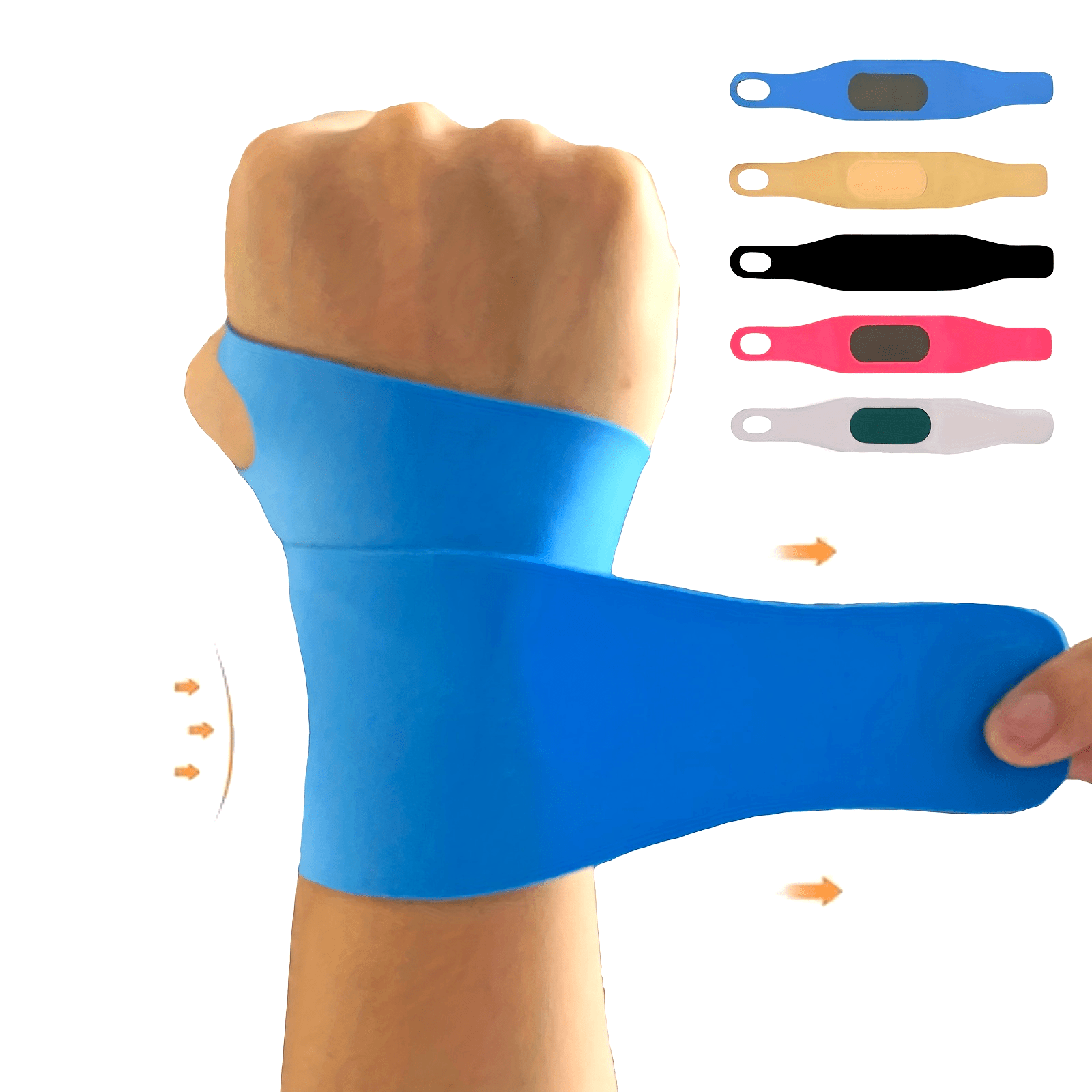 Unisex Polyester Elastic Wrist Support for Sports Fitness and Training