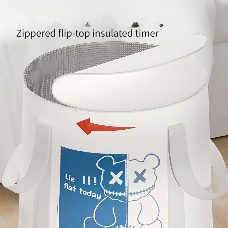 Portable Foot Spa Tub with Reinforced Lid and Storage Bag for Home and Travel