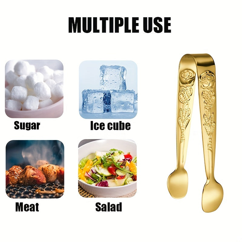 Мини-кусачки из нержавеющей стали для сахарных кубиков и льда, набор из 2 штук, для чайных вечеринок и десертов