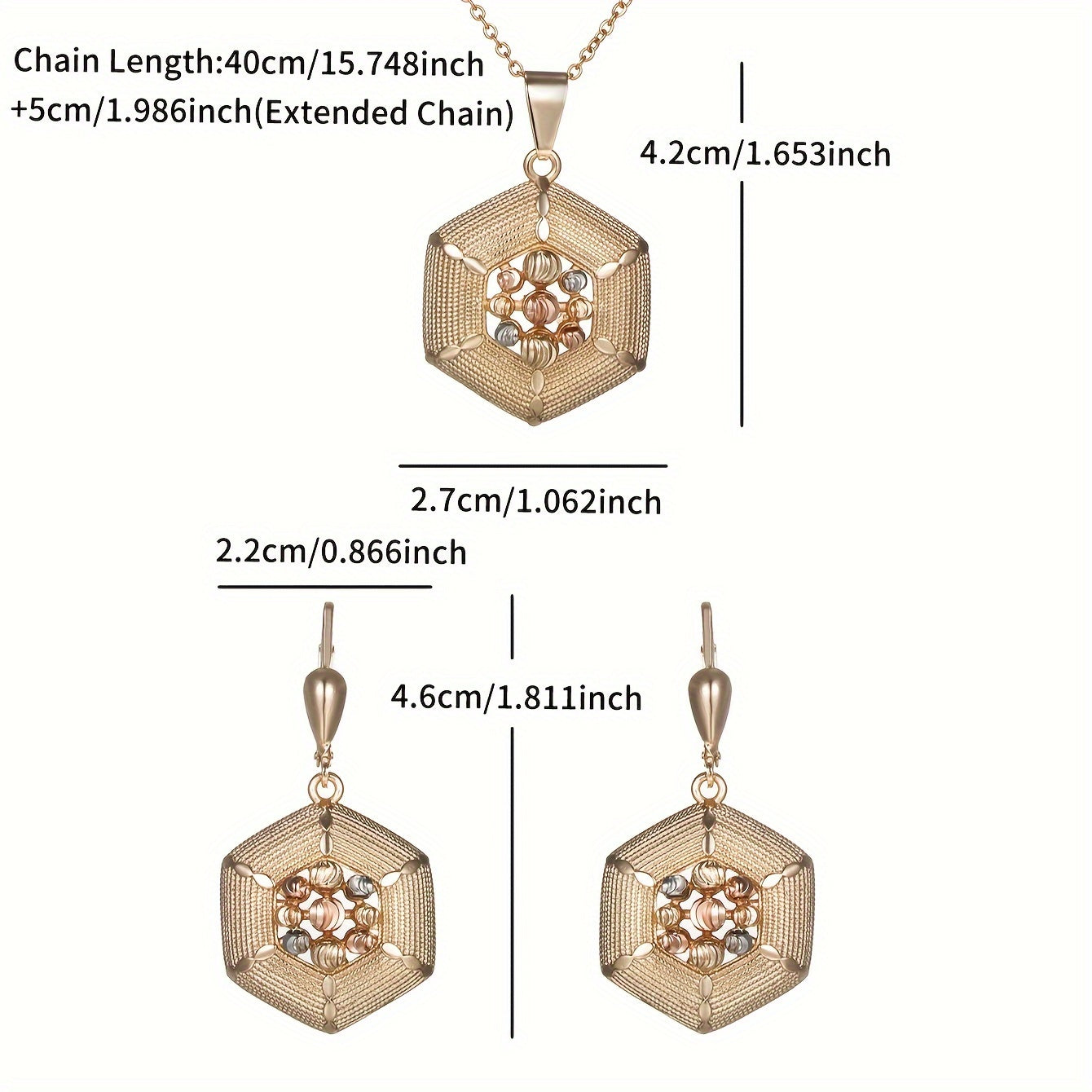 XUPING JEWELRY tomonidan Vintage Tribal Style Jewelry Set - 18K oltin bilan qoplangan misdan tayyorlangan taqinchoq va sirg‘a bilan to‘plam, ayollar uchun ideal. Har kuni kiyish uchun, maxsus tadbirlarda va minnatdorchilik kuni sovg‘asi sifatida ajoyib.