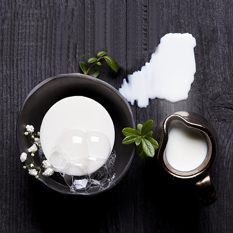 Jabón de leche de cabra unisex con ácido hialurónico para reafirmar la piel aroma a lluvia