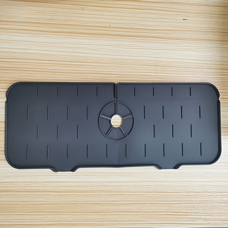 Silicone Drip Tray with Splash Guard Waterproof for Kitchen Bathroom Countertops