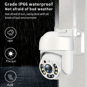1080p Outdoor WiFi Security Camera IP66 Waterproof Pan-Tilt Night Vision Two-Way Audio Smartphone Compatible