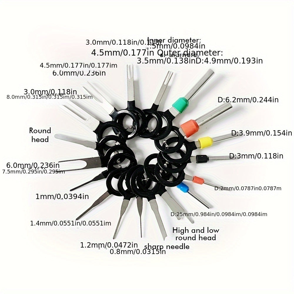 Kit de herramientas para reparación de enchufes de arnés de cables de terminal de coche para desmontaje y mantenimiento
