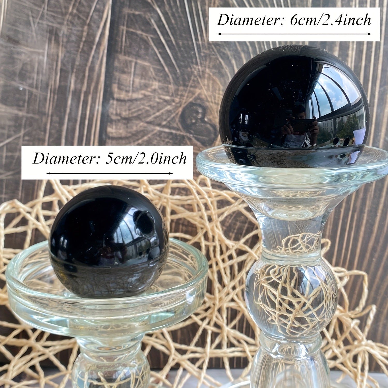 Uy bezaklari va sovgʻa gʻoyalari uchun qora obsidian kristall toʻplamlari