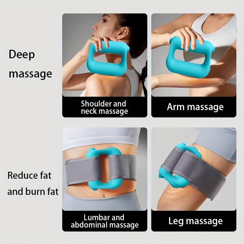 USB orqali zaryadlanadigan portativ fitnes massaj halqasi, butun tanani mushaklarni bo'shatish va ishlashni yaxshilash uchun mo'ljallangan. Yengil va xavfsiz sport zali aksessuari.