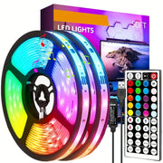 Wireless RGB LED Strip Lights with Infrared Remote Control for Living Room Decoration
