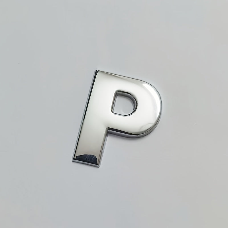 Moslashtiriladigan Kumush 3D Metall Avtomobil Emblemasi Katta Harf Raqami Zink Alloy Tashqi