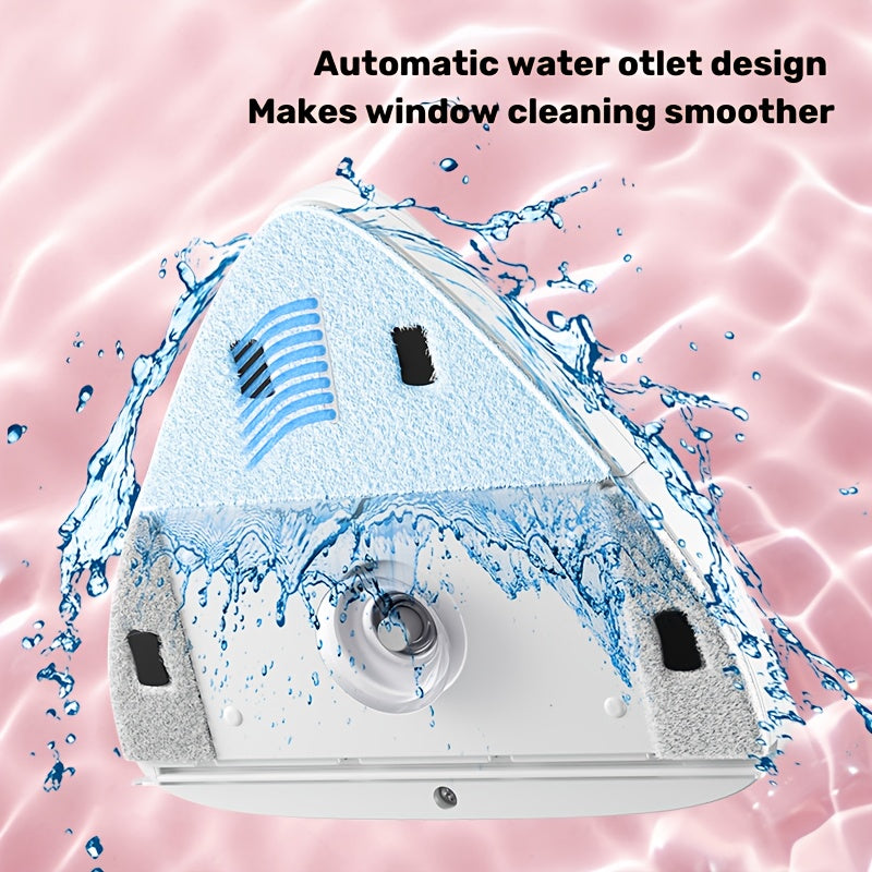 O'z-o'zini boshqaradigan oynani tozalash uchun suv saqlash va magnitli ikki tomonlama funktsiyali oynani tozalash vositasi