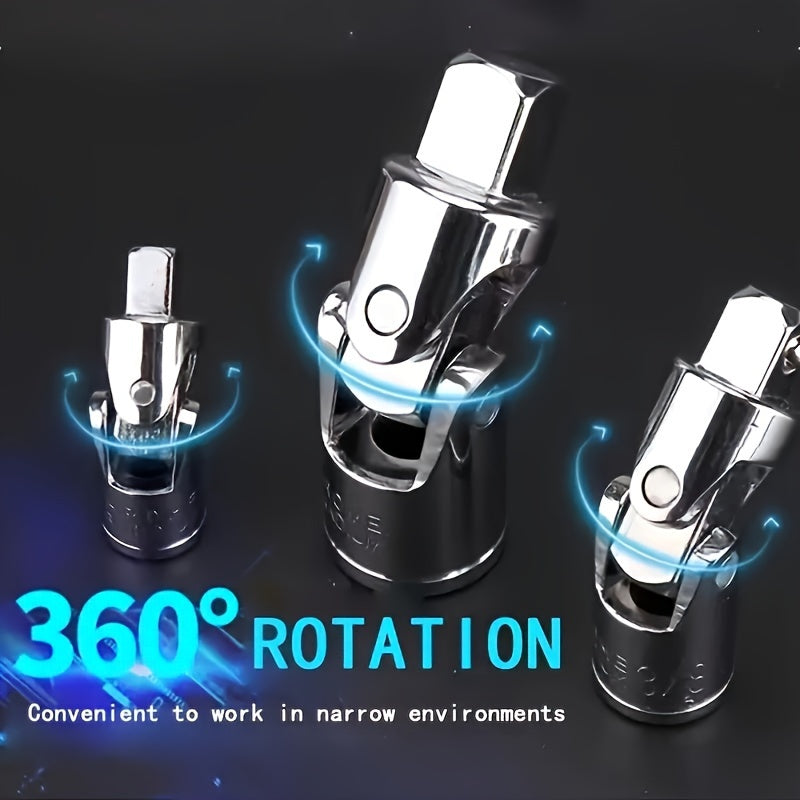 53 dona Avtomobil asboblari to'plami, zanglamaydigan po'latdan yasalgan kalit va tornavida to'plami