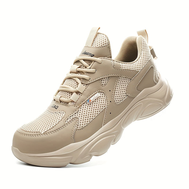 Women's Breathable Steel Toe Safety Sneakers Puncture-Resistant Work Shoes