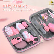 Kids' 14-Piece Grooming and Health Care Kit for Boys and Girls Pink or Blue