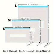 Reusable Storage Bags Set 45/20/30/40 for Fruit Grain Vegetable Meat with Zippered Fresh-Keeping Bags Kitchen Organizer