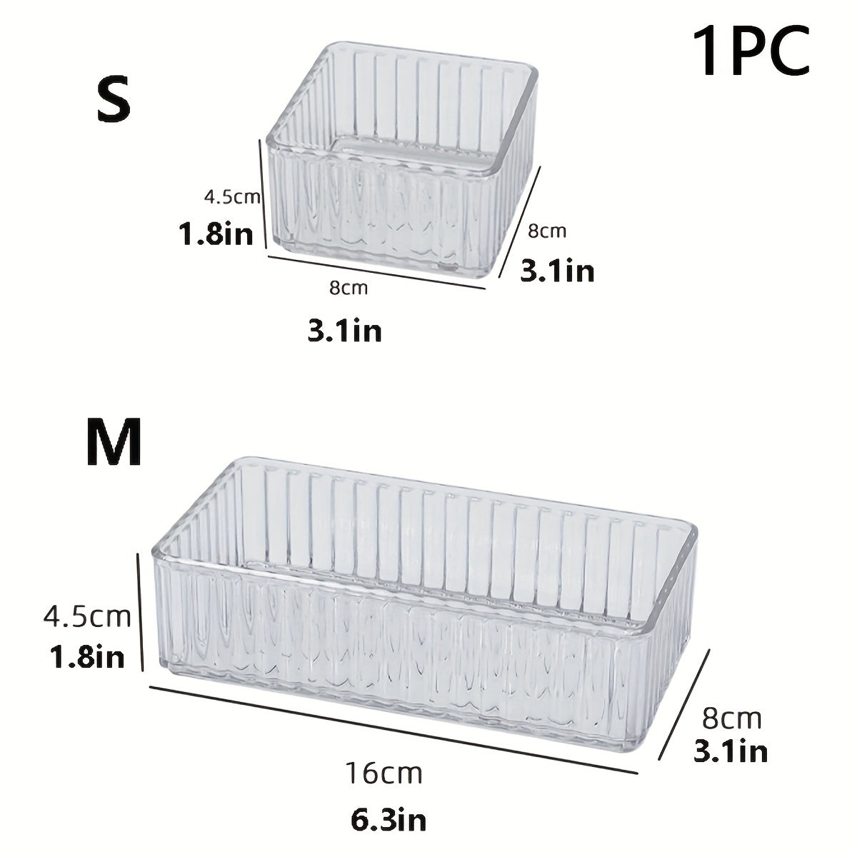 Caja de almacenamiento de plástico con cajones para organizador de cosméticos y cuidado de la piel