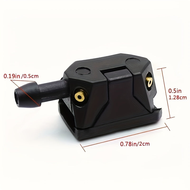 Universal Car Windshield Wiper Nozzle and Hose Adjustable 4-Way Spray