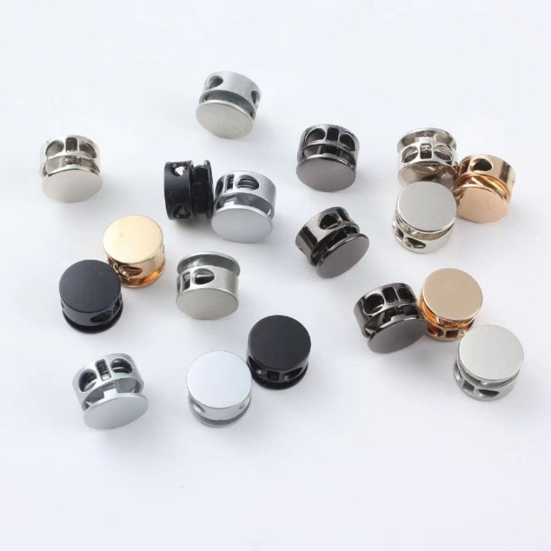 6-Pack No-Tie Shoe Lace Locks Aluminum Alloy Spring Buckle Easy Install