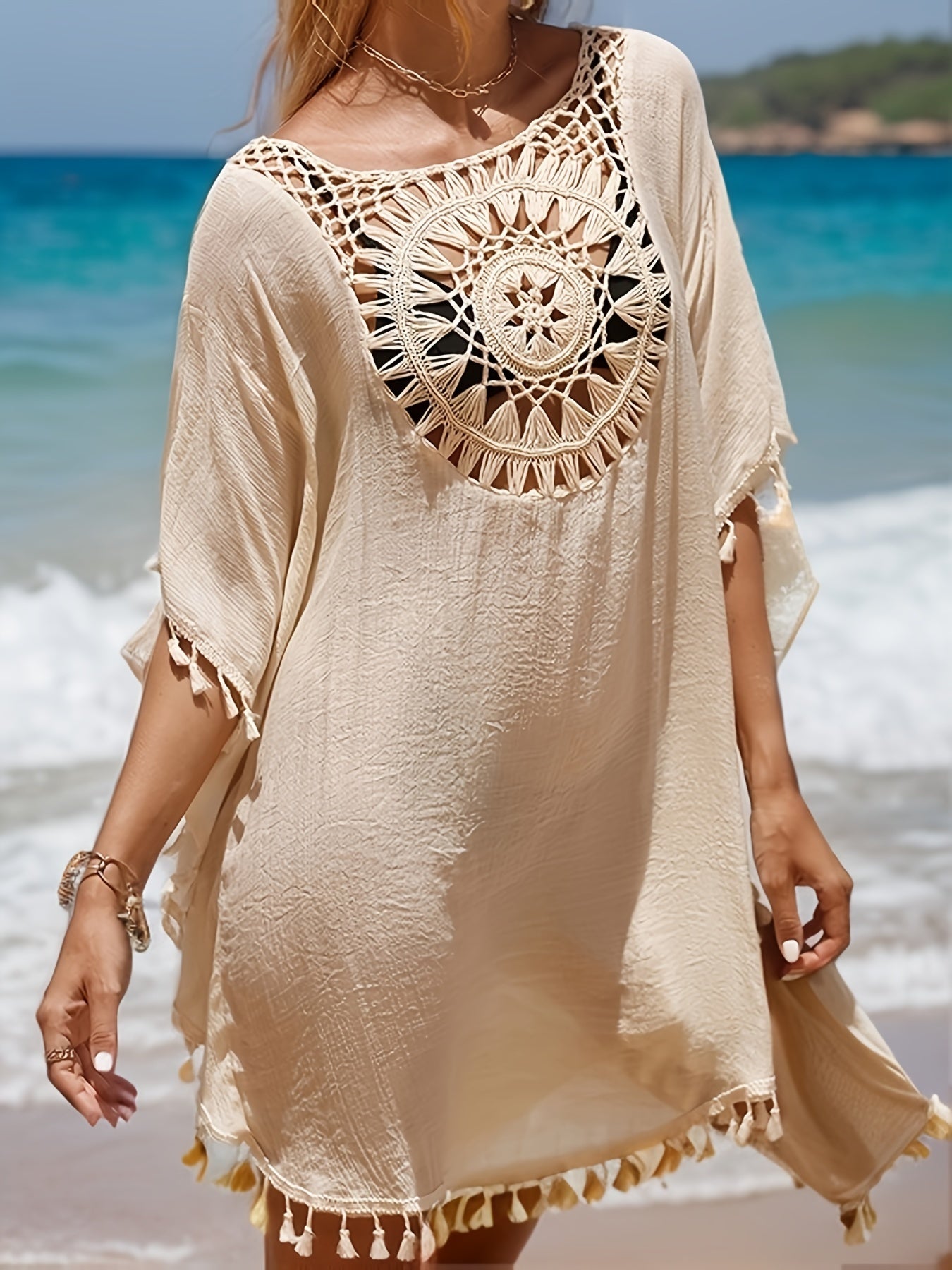 Women's Tassel Cover Up Dress for Swimwear Festival Carnival Beachwear