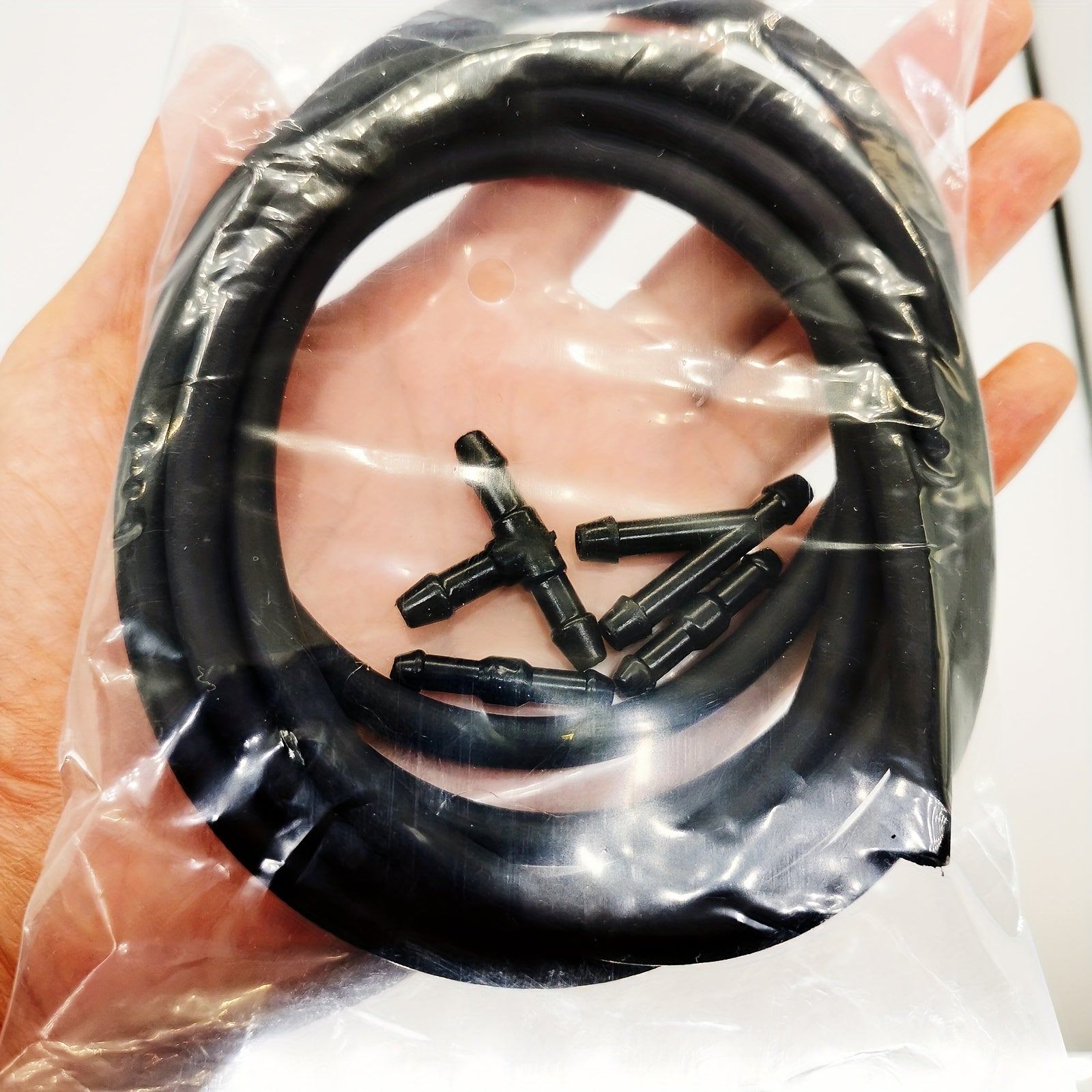 Kit de manguera de lavado de parabrisas 2M Conectores universales para bomba de agua