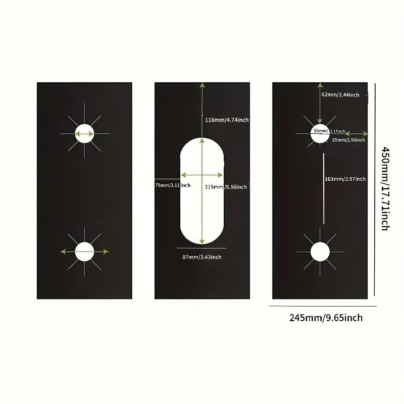 Gas Stove Burner Covers Set of 3 Non-Stick Heat Resistant Washable Protectors