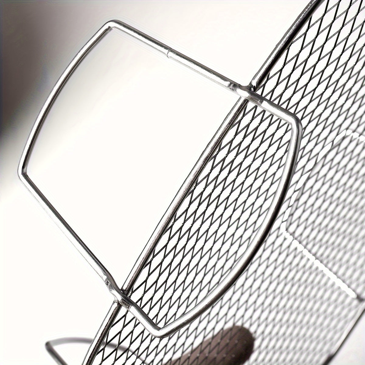 Barbekyu tokchasi, yog' to'kish tokchasi, gril to'ri pech tokchasi, yog' filtr tokchasi - Nikel 304 - Havo frityur aksessuarlari - Kvadrat dizayn - Vertikal saqlash