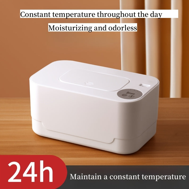 Dispensador portátil de toallitas húmedas alimentado por USB con calentamiento rápido y capacidad de 5 días