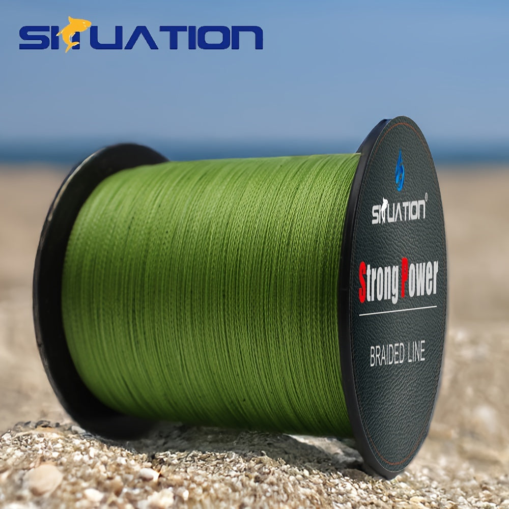 Ultra-Durable 499.87m PE Braided Fishing Line 4-Strand Anti-Abrasion Long Cast