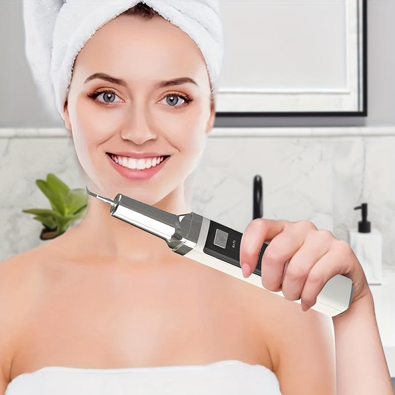 Portable Dental Cleaner With LED Lights Interchangeable Heads Tartar Removal