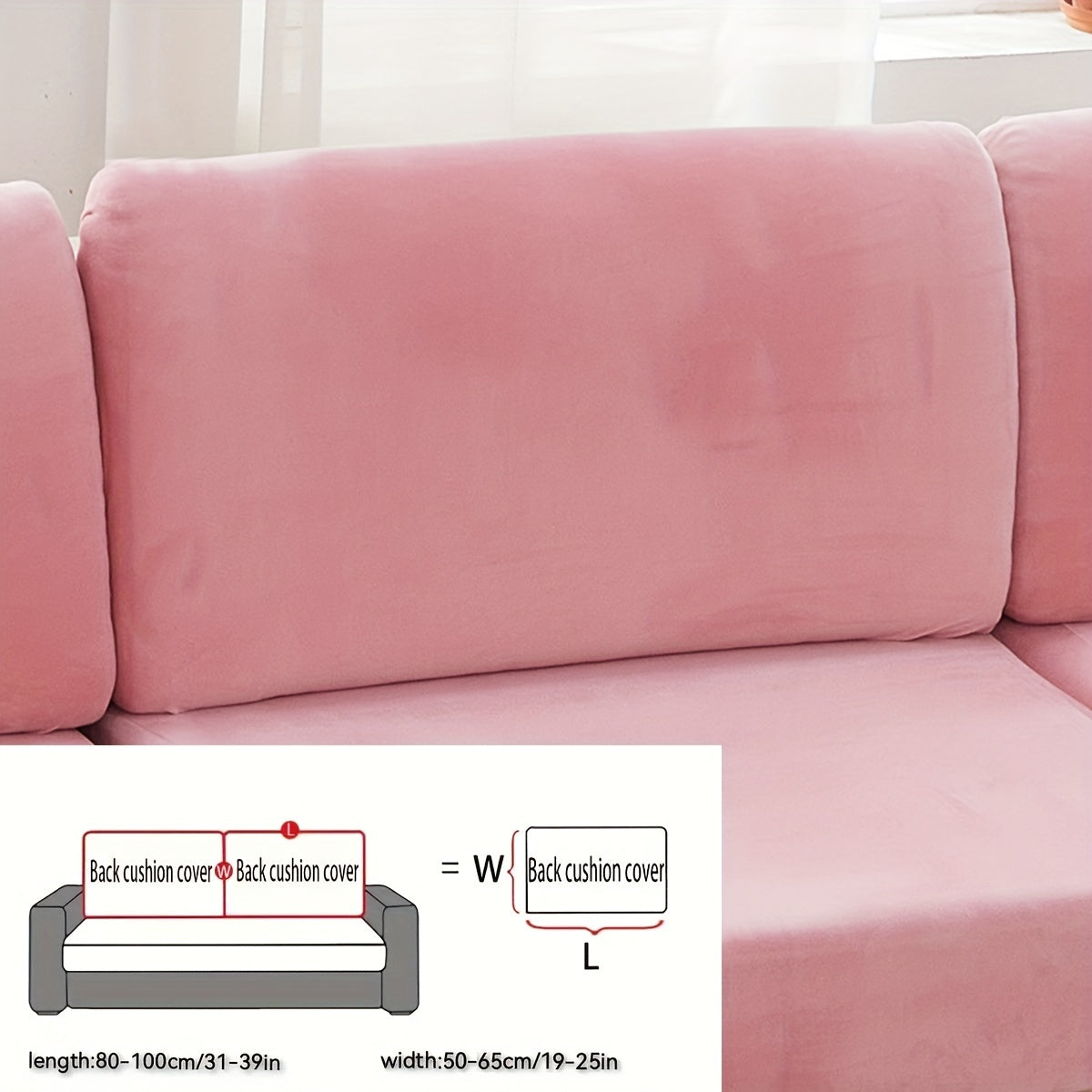 Velvet divan qopqog'i qishda issiqlik, changga chidamli, elastik, to'liq qamrov, sirpanishga qarshi, mushuk chizishiga chidamli