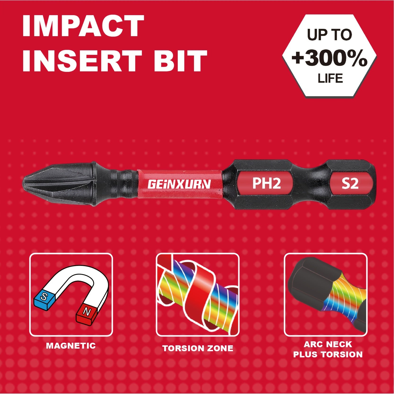 Impact Phillips Screwdriver Bits 50mm 5/10/20pcs for Wood Metal Plastic