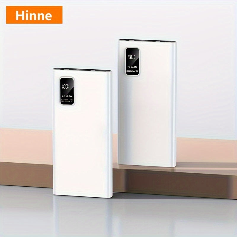 30000mAh Quvvat Banki Tez USB Type-C Zaryadlash LED Ko'rsatuv Universal Moslik iPhone Samsung Android uchun