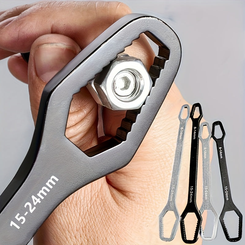 Adjustable Double-Ended Wrench for Screws and Nuts, 8-22mm