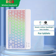 "Orange ELFO Wireless Keyboard for Tablets, Android, iOS, Windows - Rainbow Backlit, Rechargeable, Type-C Charging, iPad 4, Linux OS, No Quick Charge, 280mAh Battery"