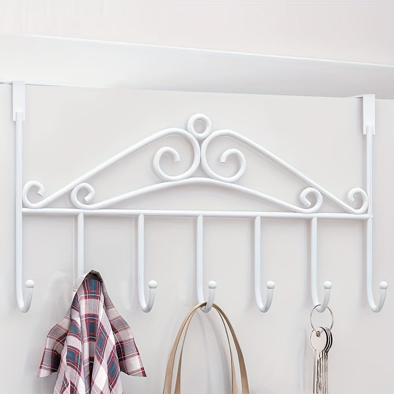Contemporary Over-the-Door Hooks for Easy Home Organization No-Drill Mount