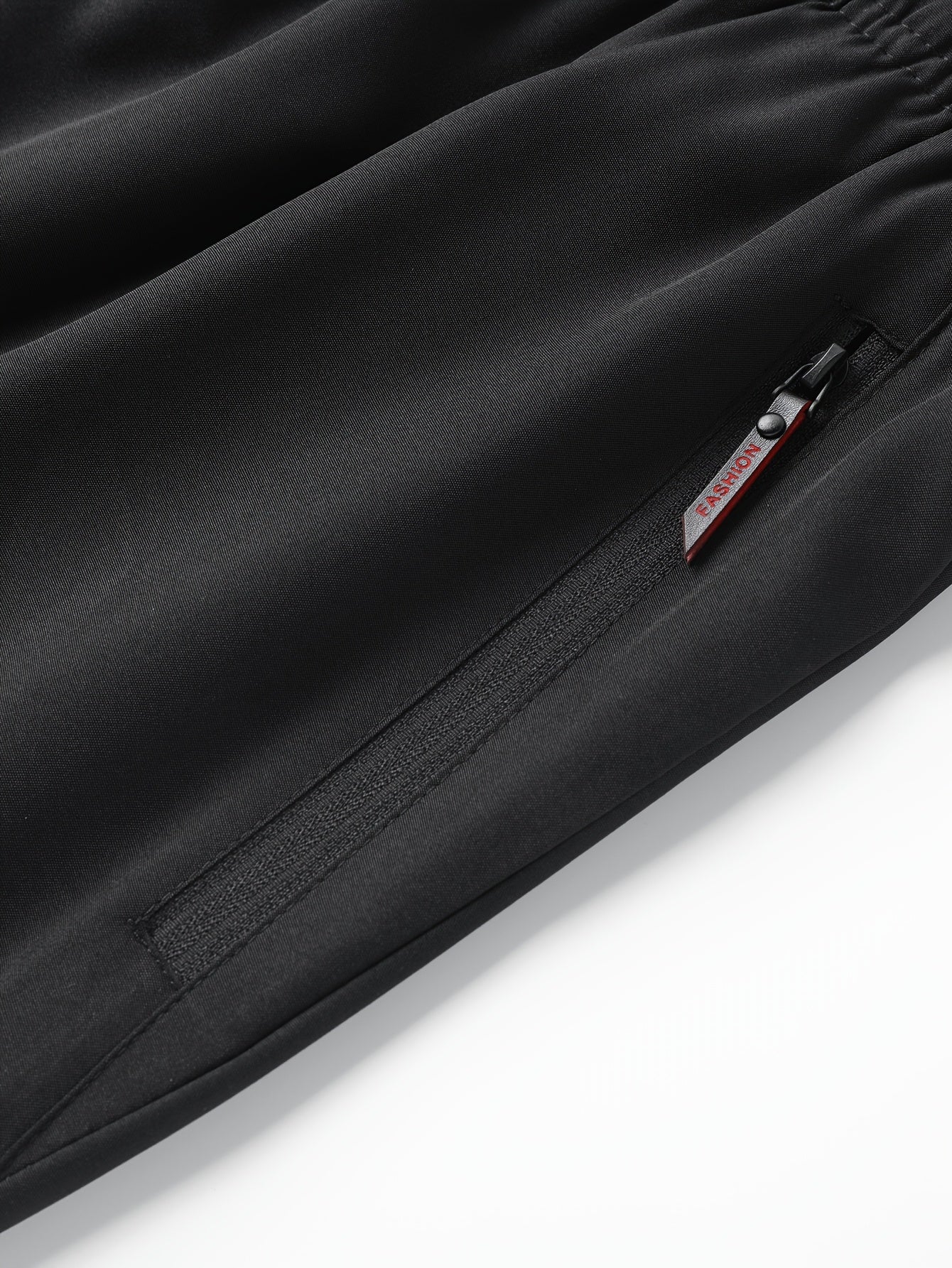 Men's Lightweight Joggers Quick-Dry Polyester with Zipper Pockets Drawstring Waist Casual Sports Pants