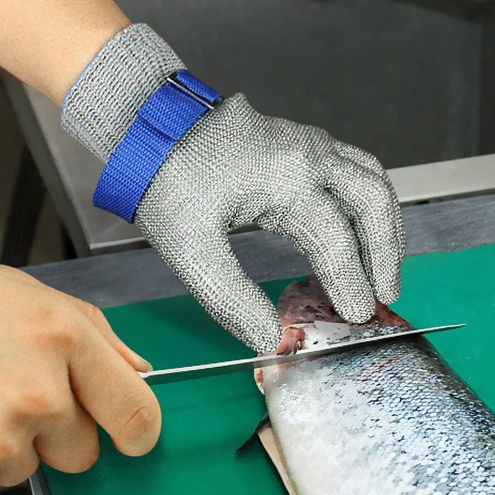 2-in-1 Steel Wire Dishwashing Gloves Non-Slip Breathable Durable Kitchen Cleaning