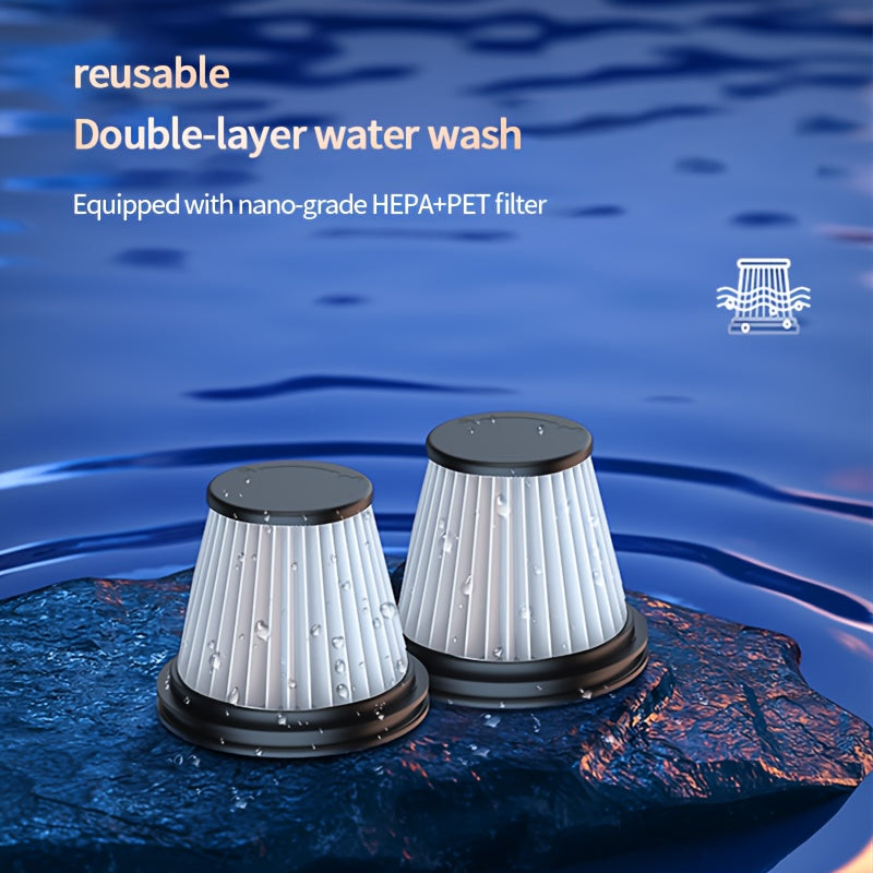 Мини портативный автомобильный пылесос с насадкой для щелей, USB-зарядка, сухая и влажная уборка, портативный