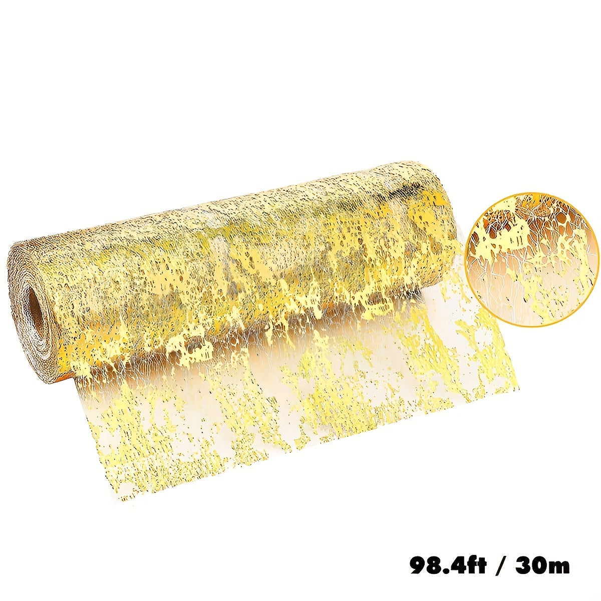 Gold Foil Linen Table Runner for Weddings Birthdays Christmas Banquets