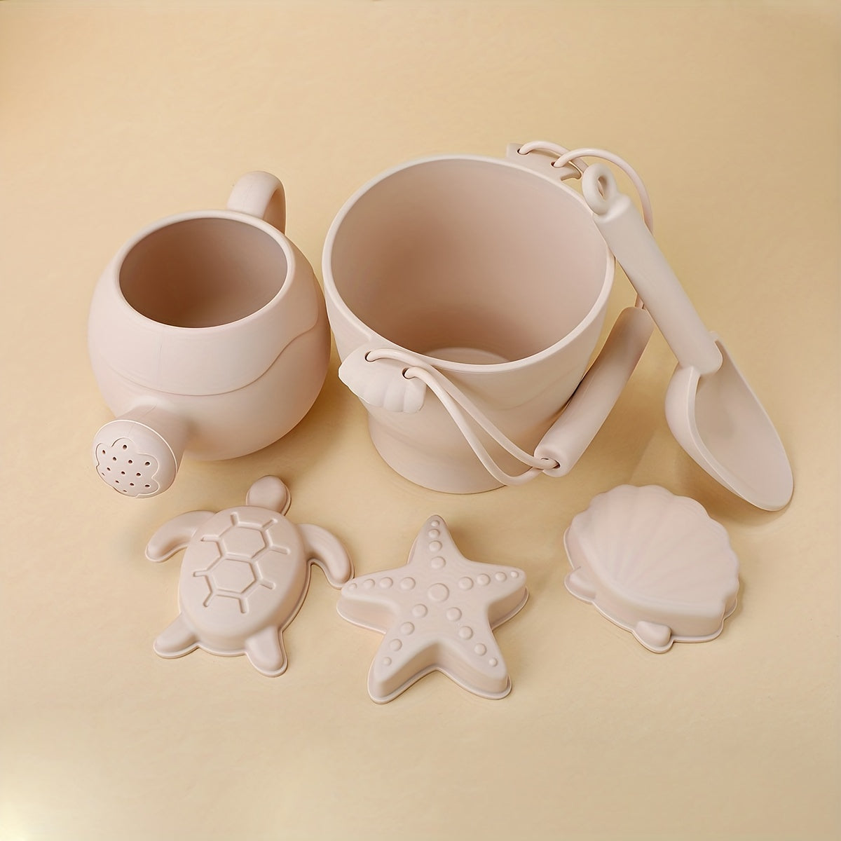 Children's Eco-Friendly Beach Toys Set Sand Bucket Shovel Spray Bottle Outdoor Summer Play