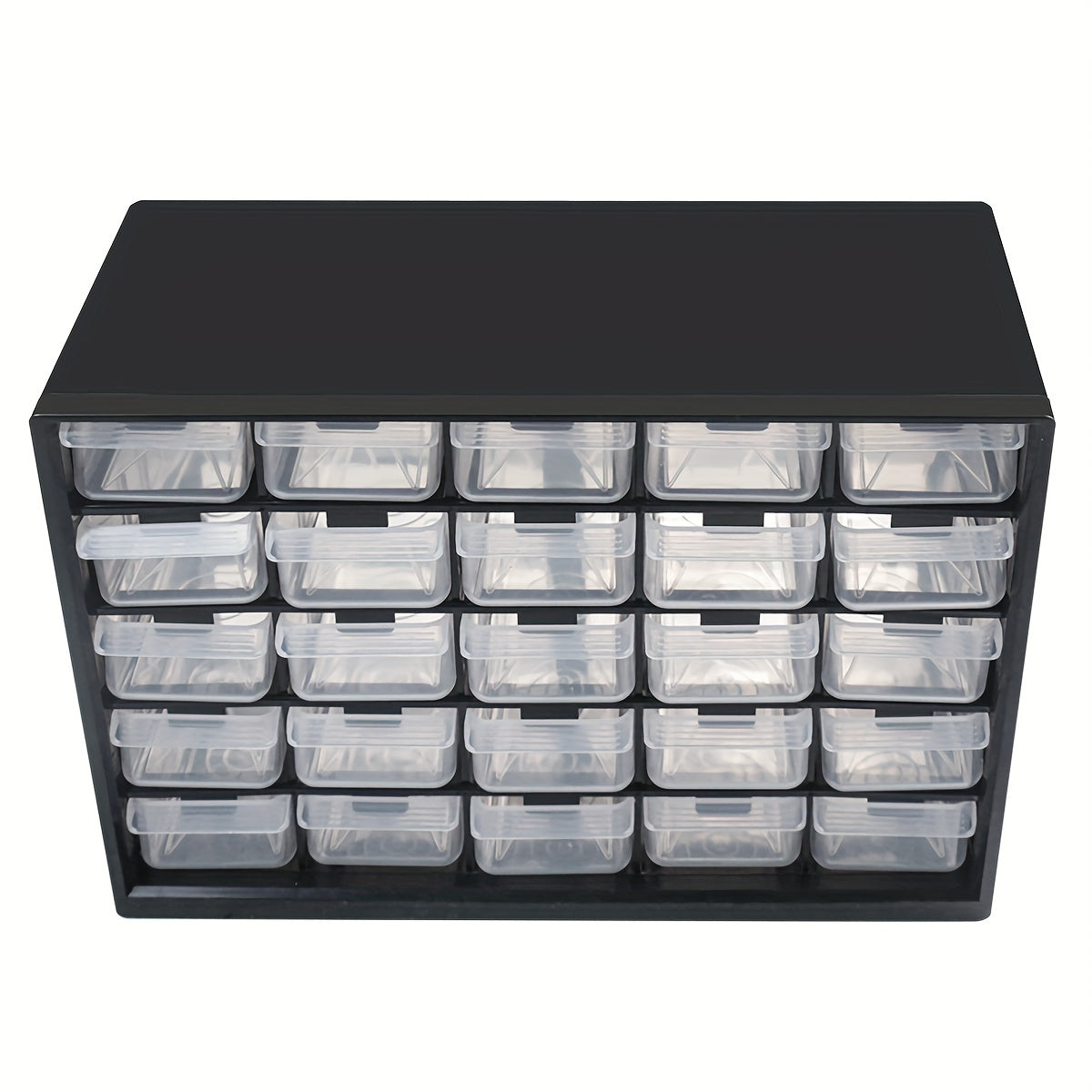 Wall-Mounted Plastic Drawer Parts Organizer with 25 Compartments for Screws and Electronic Components