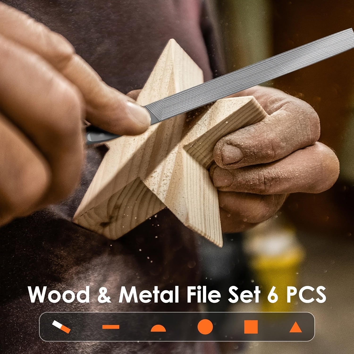 Set of 5 or 10 Metal Needle Files Alloy Steel Hand Tool with Plastic Handles