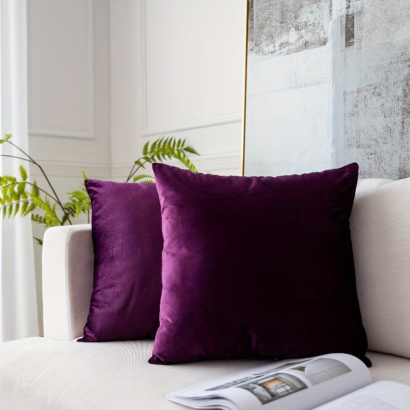 Soft Cotton Pillowcase with Hidden Zipper for Home and Office Decor