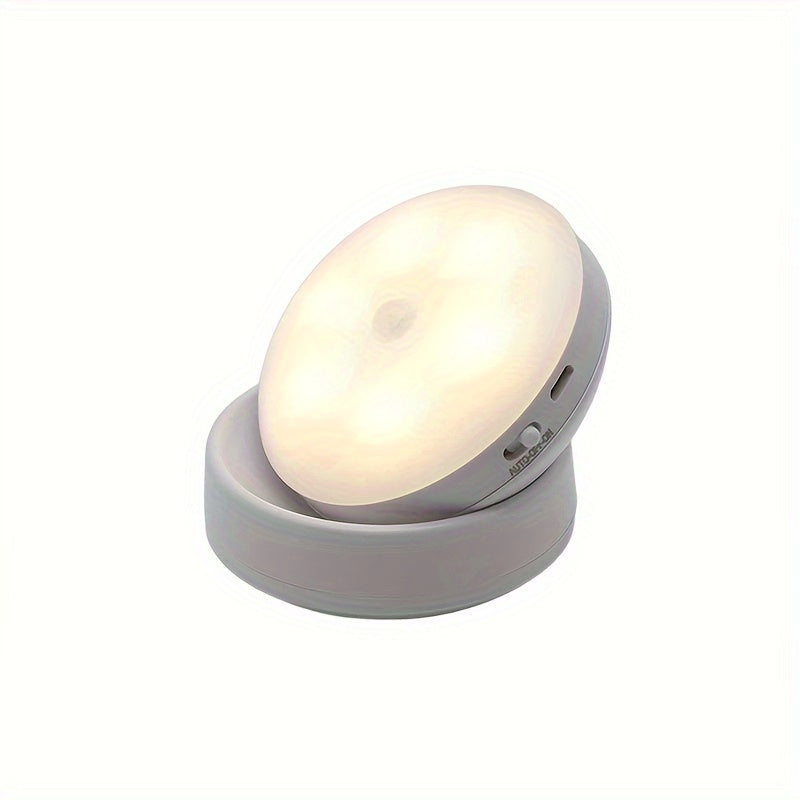 Motion Sensor Night Light with 6 LEDs USB Rechargeable Wall Mount or Handheld