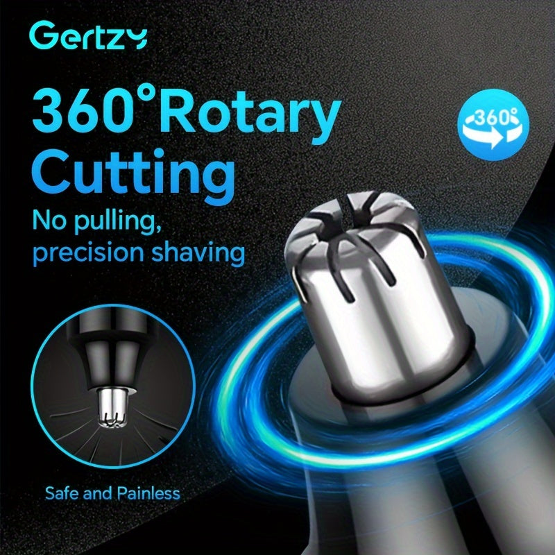 Recortadora de nariz y orejas recargable por USB para hombres, sin dolor, con batería de litio de 500mAh
