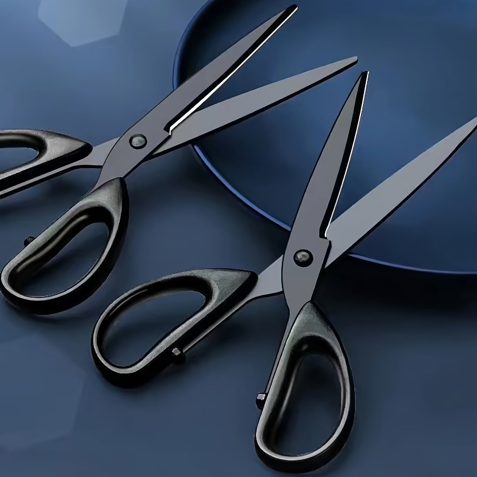 Black Edge Scissors Stainless Steel Non-Stick Coating for Home Office Art Paper Cutting